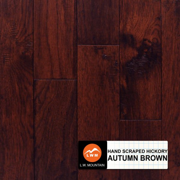 HAND SCRAPED HICKORY AUTUMN BROWN | LWSHICAUT414